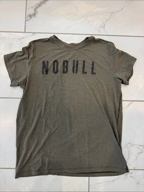 NOBULL Olive Green Graphic Logo Tee